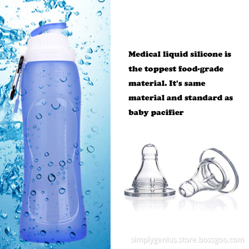 eco-friendly unbreakable squeeze water bottle bpa free, nontoxic tasteless, freezer & dishwasher safe